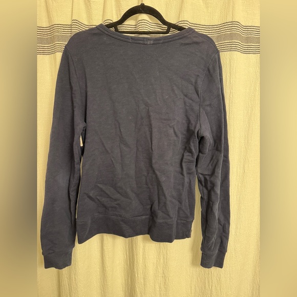 J. Crew Navy and Cream Knit Top - Picture 4 of 4